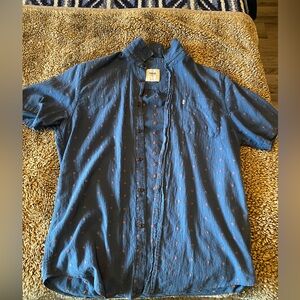 Katin🔥 - Men's size Large Blue Short Sleeve Button Up Shirt